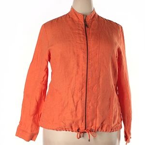 Chicos Orange Linen Jacket - 3